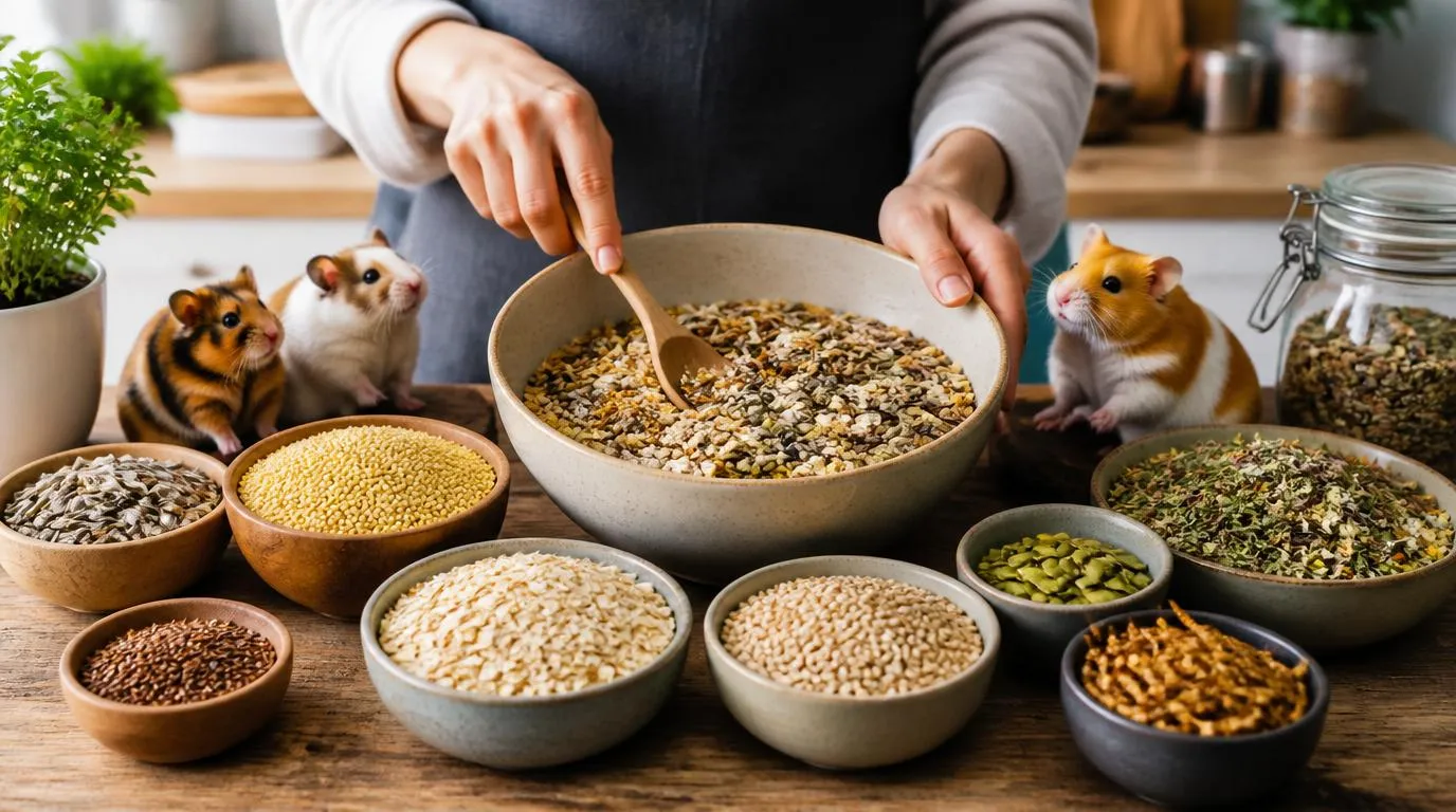 Homemade hamster food mix